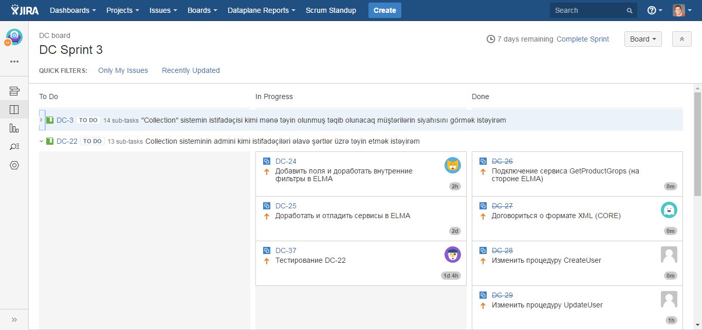 Kanban Доска в Спринте Kanban Доска в Спринте