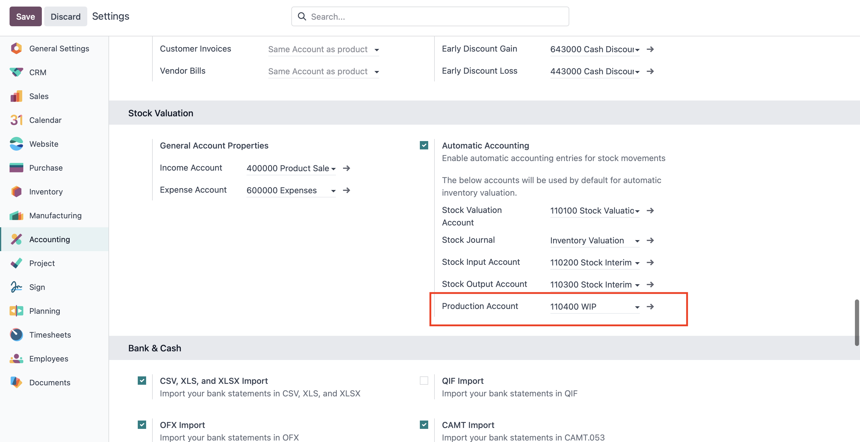 Odoo WIP галерея